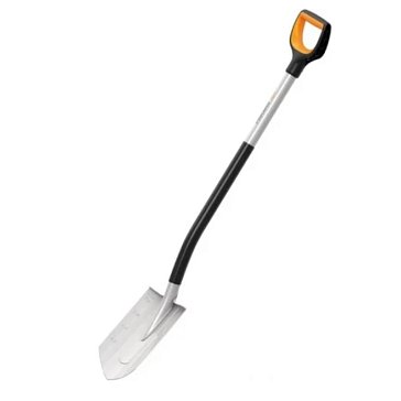 Изображение товара Лопата штыковая большая Fiskars 1066729 сталь металл Финляндия прочная
