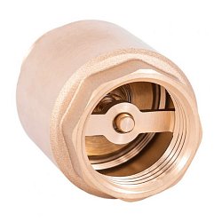 Обратный клапан латунный Belamos FV-D (ДУ 35, 1", пружинный)