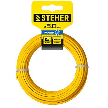 Изображение товара Леска для триммера Steher 75001-3.0 круг, 3.0 мм, 15 м