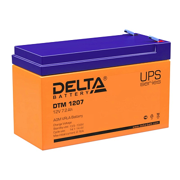 Изображение товара Аккумулятор для ИБП Delta DTM 1207 278099 12В 7.2Ач AGM Россия