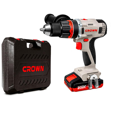 Изображение товара Аккумуляторный ударный шуруповерт Crown CT21093HMX-2 BMC 20 В 75 Нм