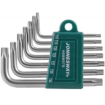 Изображение товара Комплект угловых ключей Jonnesway TORX H08M07S 7 предметов