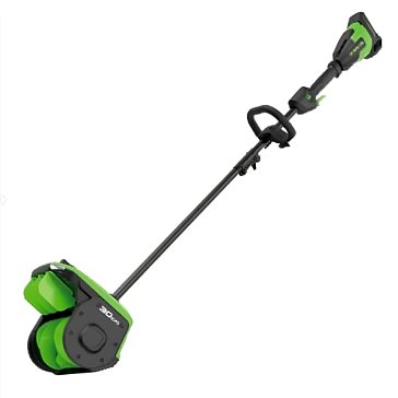 Изображение товара Снегоуборщик аккумуляторный Greenworks 2603107, 40V, 30 см, с регул. направлением выброса, бесщеточный, без АКБ и ЗУ