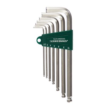 Изображение товара Комплект шестигранников Jonnesway H05SM107S 7 предметов с шаровым окончанием