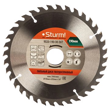 Изображение товара Диск пильный Sturm 9020-190-30-36T