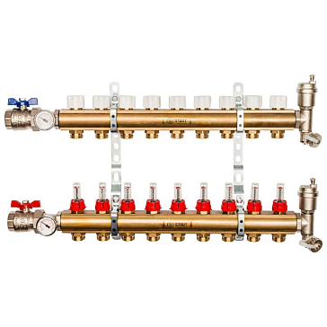 Изображение товара Распределительный коллектор с расходомерами Stout SMB 0473 000009, 9 выходов