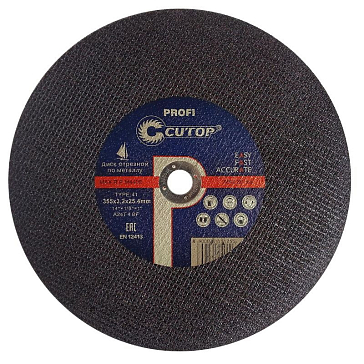 Изображение товара Диск отрезной для стальных уголков Cutop Profi T41 D355 мм 39994т