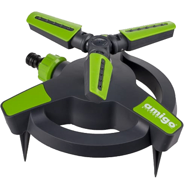 Изображение товара Круговой дождеватель для полива Amigo 79064 с 3 соплами
