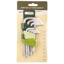 Набор ключей коротких Дело Техники 563090 TORX (9 предметов)