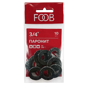 Изображение товара Набор прокладок из паронита FOOB 3/4", 10 шт.