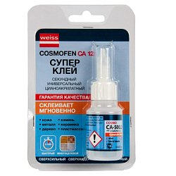 Супер-клей Cosmofen Сa-12 (обувной, 20 г, время высыхания 20 сек.)