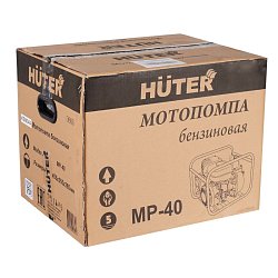 Мотопомпа Huter MP-40  70/11/2 поливная (с двигателем внутреннего сгорания, высота 30 м, глубина всасывания 8 м)