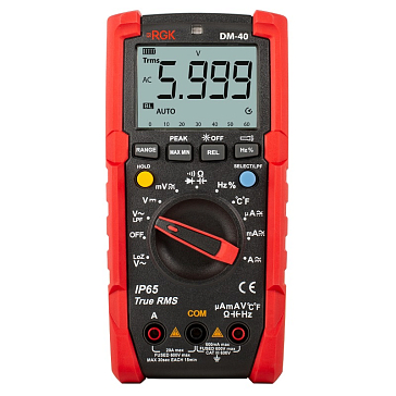 Изображение товара Цифровой мультиметр RGK DM-40 для измерения электрических величин