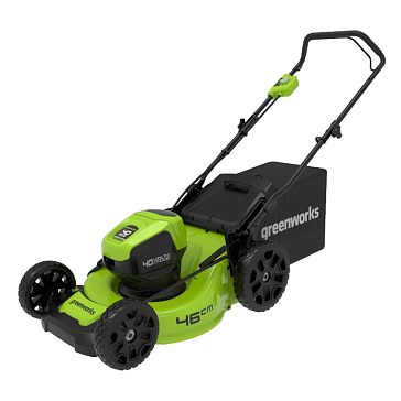 Изображение товара Аккумуляторная газонокосилка Greenworks 2514407 40V 46 см бесщеточная