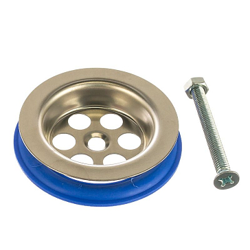 Изображение товара Сменная сеточка для раковины и умывальника 1 1/2 дюйма MasterProf хром