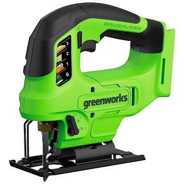 Изображение товара Аккумуляторный лобзик Greenworks 3601707 24 В бесщеточный с маятниковым ходом