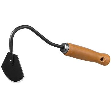 Изображение товара Мотыжка радиусная Grinda ProLine 421513 деревянная ручка сталь 115х275 мм