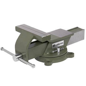 Изображение товара Тиски слесарные Сибртех 18620, 150 мм, стальные, поворотные