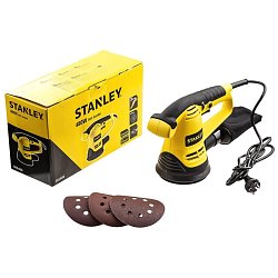 Эксцентриковая шлифмашина Stanley SRS480 (электрическая, диаметр абразивного круга 125 мм, вес 2,47 кг, мешок) 