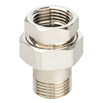 Изображение товара Американка Stout SFT-0041-000012 ВН, 1/2", никелированное, уплотнение под гайкой o-ring кольцо