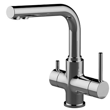 Изображение товара Смеситель для кухни Lemark Comfort LM3061C совмещенный высокий (высота излива 281 мм, 2 ручки)