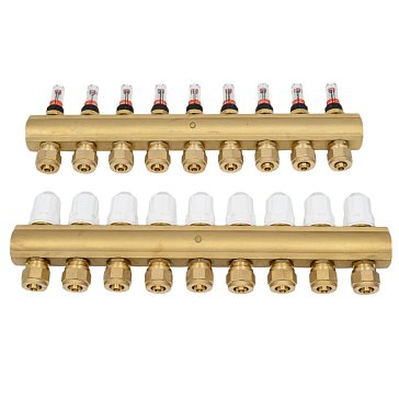 Изображение товара Коллекторная группа AV Engineering AVE77700109 с 9 выходами для тёплого пола Италия