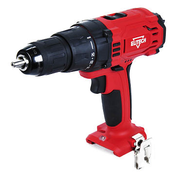 Изображение товара Дрель аккумуляторная Elitech ДА 18СЛ2 Е2201.006.00 191616, 18В, без АКБ и ЗУ