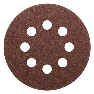 Изображение товара Круги абразивные Cutop Profi 85-617, шлифовальные, перфорированные, на ворсовой основе, под "липучку" (Р40, 125 мм, 5шт.)  