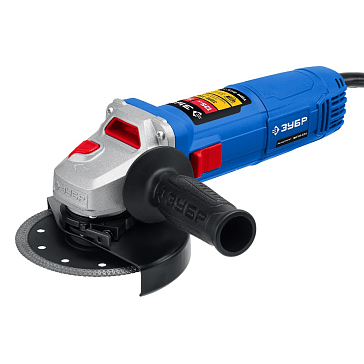 Изображение товара Угловая шлифовальная машина Зубр УШМ-П125-1100 Э 125 мм 1100 Вт профессиональная