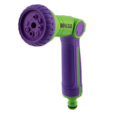 Изображение товара Пистолет-распылитель Palisad 65160 с 8 режимами и обрезиненной рукояткой