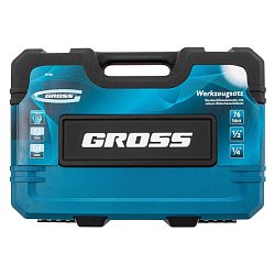 Набор инструментов Gross 14156 (76 предметов, CrV 1/4", 1/2")