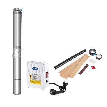 Изображение товара Насос скважинный центробежный A&P AGELESS-3-2700/45-3/16 AP01B07 для воды