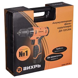 Аккумуляторная дрель-шуруповерт Вихрь ДА-12Л-2КА 72/14/26
