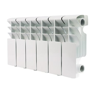 Изображение товара Алюминиевый радиатор низкий Rommer Plus 200 6 секций для отопления помещений
