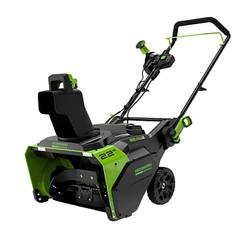 Изображение товара Снегоуборщик аккумуляторный Greenworks 82В GD82ST (АКБ 5 Ач и ЗУ) 2602507UB