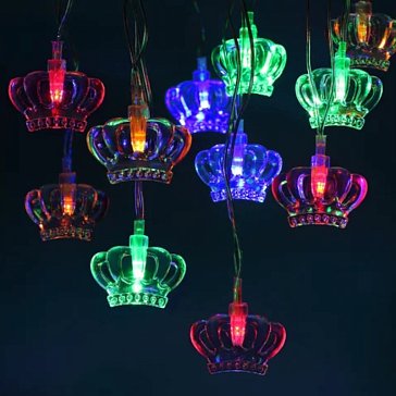 Изображение товара Гирлянда светодиодная "Нить Короны" Эра Б0041898 550925, 3м 20LED 8 режимов 220В IP20 мульти 