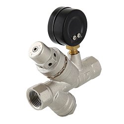 Подпиточный клапан Valtec с фильтром и манометром 1/2" VT.515.N.04
