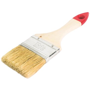 Изображение товара Кисть плоская Toolberg "Классик-Стандарт" 0111114, натуральная щетина, деревянная рукоятка, 63 мм