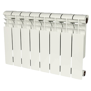 Изображение товара Биметаллический радиатор Rommer Profi BM 350 RAL9016 8 секций
