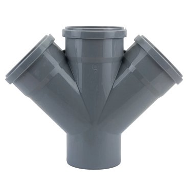 Изображение товара Крестовина канализационная Политэк 120110 ПП 110-110-110 45 град