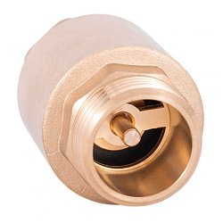 Обратный клапан латунный Belamos FV-D (ДУ 35, 1", пружинный)