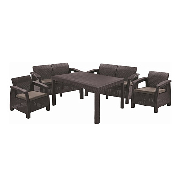Изображение товара Комплект садовой мебели Keter CORFU II FIESTA brown