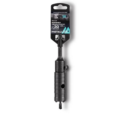 Изображение товара Коронка Metallica Optima 907115, SDS-plus, тв. спл., 30x160/100 мм, h=50мм, М22,0х2,0 мм, с адаптером