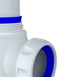 Сифон с переливом для раковины для кухни 1.1/2" х 40 Unicorn B422