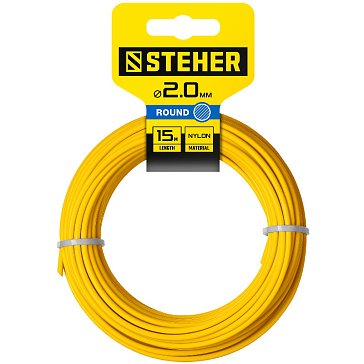 Изображение товара Леска для триммера Steher 75001-2.0 круг, 2.0 мм, 15 м
