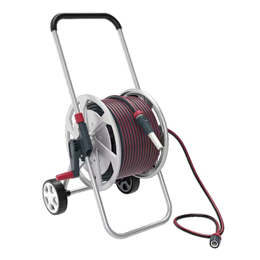 Изображение товара Тележка для шланга Elitech Garden HC 25MWH с шлангом 25 м, на колесах