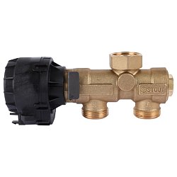 Комплект трехходового клапана Stout SFB-0001-000001 для котла + бойлера