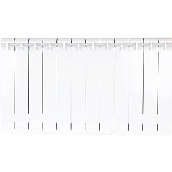 Радиатор Stout ALPHA 500 SRB-2310-050012, 12 секций, биметаллический, белый RAL 9016