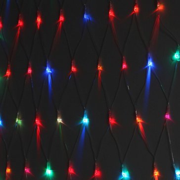 Изображение товара Гирлянда светодиодная "Сеть" Эра Б0041902 550916, 1.8мх1.5м 180LED 8 режимов 220В IP20 RGB 