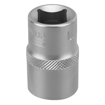 Изображение товара Головка торцевая Stels 13828, 17 мм, 6-гранная, CrV, под квадрат 1/2"